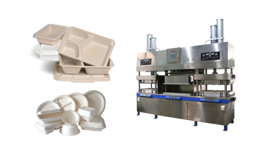 PLC kontrolü ile termoforming / ıslak baskı Biyo-degradasyonlu masa ezgisi makineleri