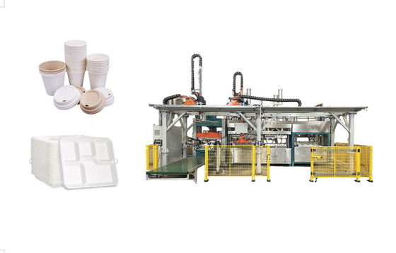 Yenilikçi Kağıt Pulp Kalıplama Makineleri Pulp Kalıplandırılmış Masa Cihazları için ISO9001 Sertifikalı