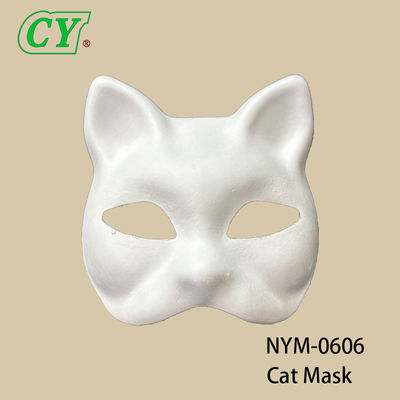 Çevre dostu Biyodegradable Pulp Molded Animal Mask Custom Drawable & Sprayable Halloween kutlamaları için