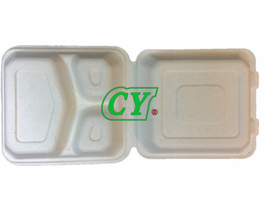 Biyobozunur Şeker Kamışı Bagasse Kapaklı Öğle Yemeği Kutusu Makinesi Bakire Hamuru Odun Hamuru