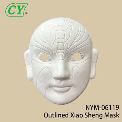 Beyaz Kendin Yap Tam Yüz Maskeleri Parti Yüz Maskeleri Hamur Malzemesi Boyanabilir Kağıt Maske Cadılar Bayramı İçin